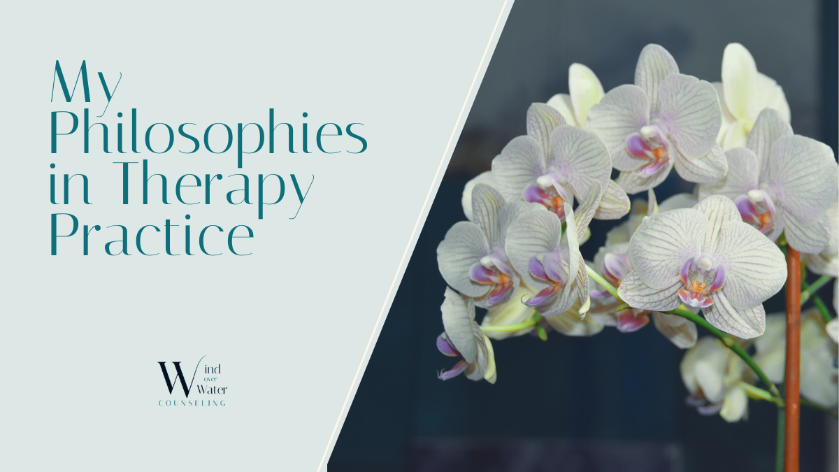 white orchids with pink striations